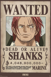 Poster One Piece Wanted Shanks Wano 38x52cm GBYDCO654 | Yourdecoration.it