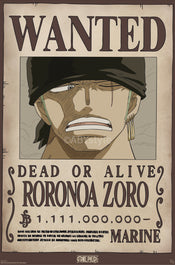 Poster One Piece Wanted Zoro Wano 61x91 5cm Abystyle GBYDCO619 | Yourdecoration.it