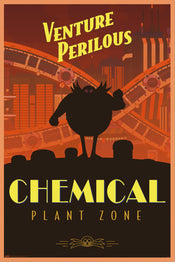 Poster Sonic The Hedgehog Venture Perilous Chemical Plant Zone 61x91 5cm Grupo Erik GPE5809 | Yourdecoration.it