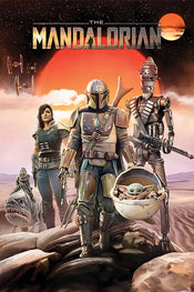 Poster Star Wars The Mandalorian Group 61x91 5cm Pyramid PP34642 | Yourdecoration.it