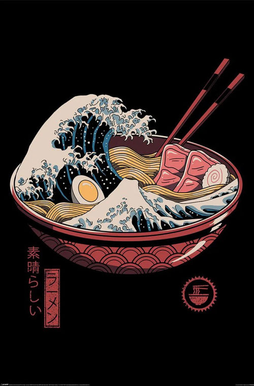 Poster Vincent Trinidad Great Ramen Wave 61x91 5cm PP2403662 | Yourdecoration.it