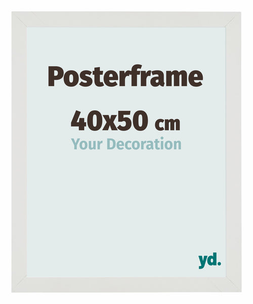 Posterframe 40x50cm Bianco Opaco MDF Parma Dimensione | Yourdecoration.it