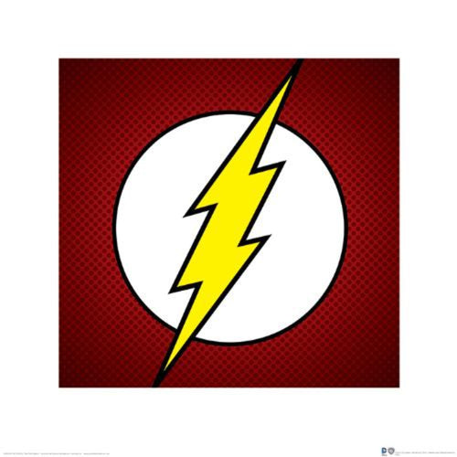 Stampa Artistica Dc Comics The Flash Symbol 40x40cm Pyramid PPR45381 | Yourdecoration.it