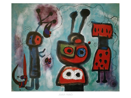 Stampa Artistica Joan Miro L oiseau au regard calme 80x60cm JM 271 PGM | Yourdecoration.it