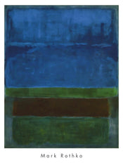 Stampa d Arte Mark Rothko Blue Green and Brown 71x94cm MKR 556 PGM | Yourdecoration.it