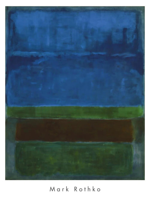 Stampa d Arte Mark Rothko Blue Green and Brown 71x94cm MKR 556 PGM | Yourdecoration.it