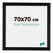 Tucson Alluminio Cornice 70x70cm Nero Spazzolato Davanti Dimensione | Yourdecoration.it