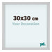 Virginia Alluminio Cornice 30x30cm Bianco Davanti Dimensione | Yourdecoration.it