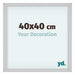 Virginia Alluminio Cornice 40x40cm Bianco Davanti Dimensione | Yourdecoration.it