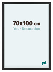 Virginia Alluminio Cornice 70x100cm Nero Davanti Dimensione | Yourdecoration.it