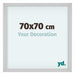 Virginia Alluminio Cornice 70x70cm Bianco Davanti Dimensione | Yourdecoration.it