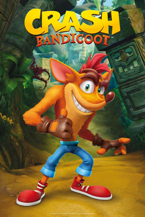 Crash Bandicoot Classic Crash Poster 61X91 5cm | Yourdecoration.it