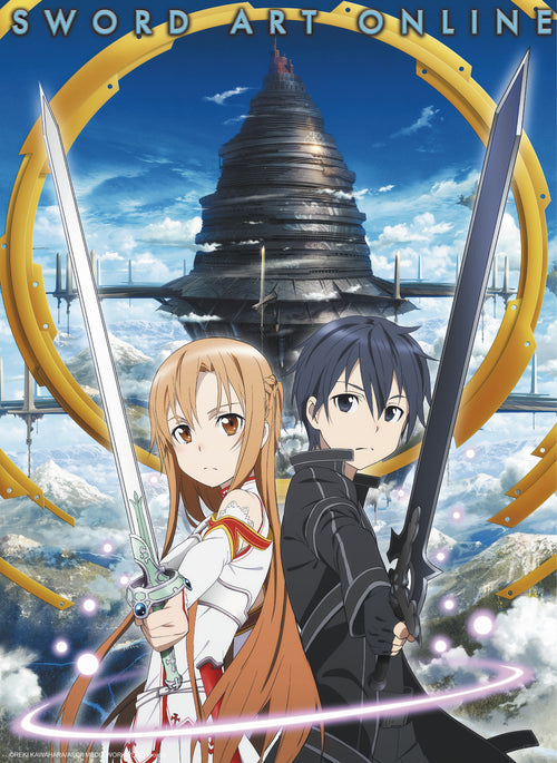 Sword Art Online Asuna And Kirito Aincrad Poster 38X52cm | Yourdecoration.it