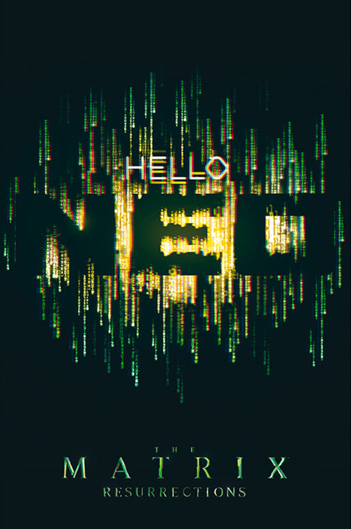 Abystyle Abydco865 The Matrix Hello Neo Poster 61x91,5cm | Yourdecoration.it