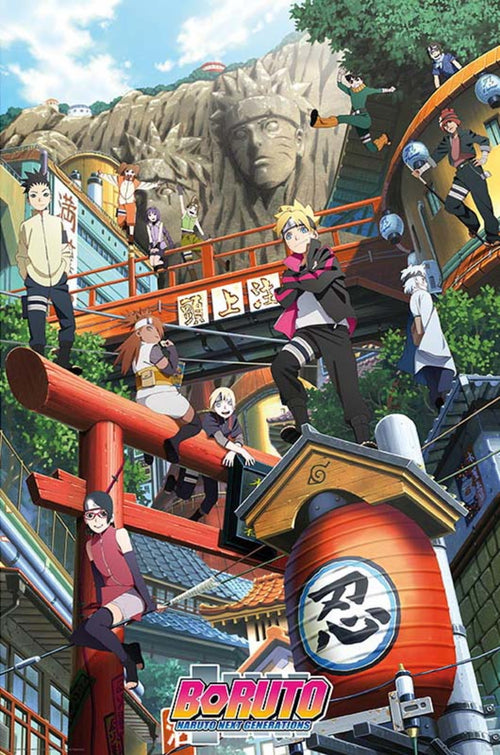 ABYstyle Boruto Groupe Konoha Poster 61x91,5cm | Yourdecoration.it