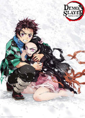 ABYstyle Demon Slayer Tanjiro & Nezuko Snow Poster 38x52cm | Yourdecoration.it