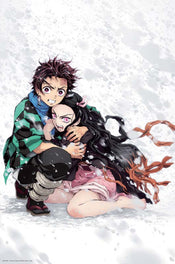 ABYstyle Demon Slayer Tanjiro & Nezuko Snow Poster 61x91,5cm | Yourdecoration.it