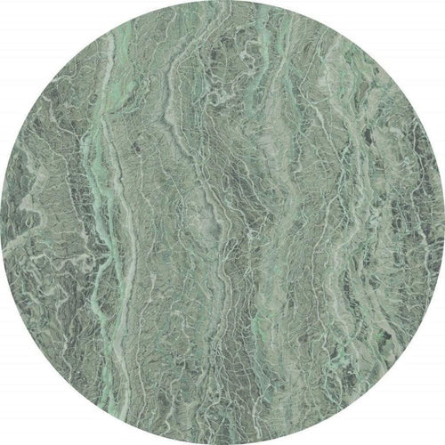 D1 008 Komar Green Marble Carta Da Parati In Tessuto Non Tessuto 125X125cm Rotonda | Yourdecoration.it