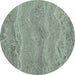 D1 008 Komar Green Marble Carta Da Parati In Tessuto Non Tessuto 125X125cm Rotonda | Yourdecoration.it