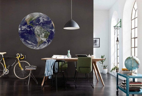 D1 016 Komar Earth Carta Da Parati In Tessuto Non Tessuto 125X125cm Rotonda Ambiente | Yourdecoration.it