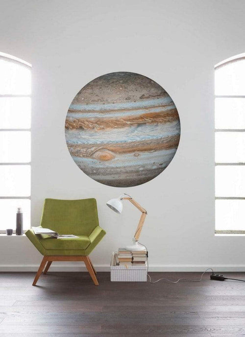 D1 017 Komar Jupiter Carta Da Parati In Tessuto Non Tessuto 125X125cm Rotonda Ambiente | Yourdecoration.it