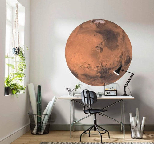 D1 018 Komar Mars Carta Da Parati In Tessuto Non Tessuto 125X125cm Rotonda Ambiente | Yourdecoration.it