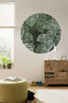 D1 023 Komar Novel Monstera Carta Da Parati In Tessuto Non Tessuto 125X125cm Rotonda Ambiente | Yourdecoration.it