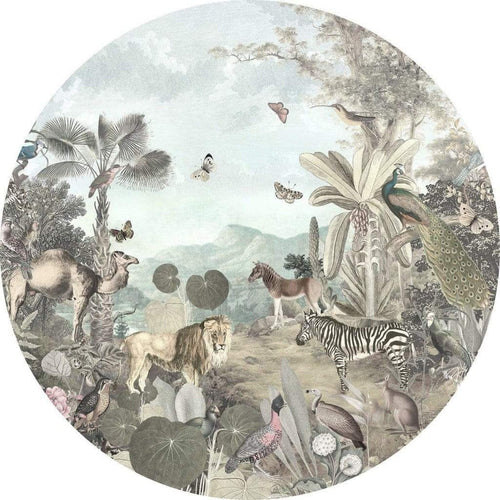 D1 028 Komar Utopia Carta Da Parati In Tessuto Non Tessuto 125X125cm Rotonda | Yourdecoration.it