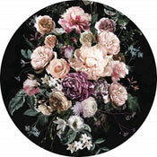 D1 030 Komar Enchanted Flowers Carta Da Parati In Tessuto Non Tessuto 125X125cm Rotonda | Yourdecoration.it