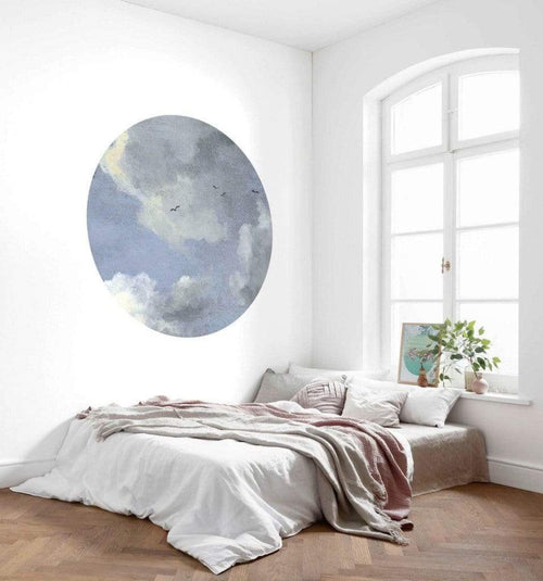 D1 037 Komar Simply Sky Carta Da Parati In Tessuto Non Tessuto 125X125cm Rotonda Ambiente | Yourdecoration.it