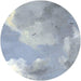 D1 037 Komar Simply Sky Carta Da Parati In Tessuto Non Tessuto 125X125cm Rotonda | Yourdecoration.it