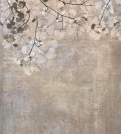 Dimex Beige Leaves Abstract Carta Da Parati In Tessuto Non Tessuto 225X250cm 3 Strisce | Yourdecoration.it