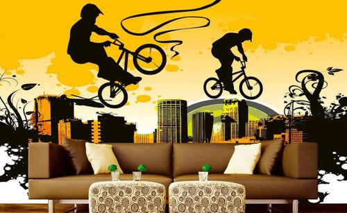 Dimex Bicycle Carta Da Parati In Tessuto Non Tessuto 375X250cm 5 Strisce Ambiente_C58059C3 11F4 4Fb0 Bc89 Fbe4Aa47E0E0 | Yourdecoration.it