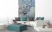 Dimex Blue Leaves Abstract Carta Da Parati In Tessuto Non Tessuto 150X250cm 2 Strisce Ambiente | Yourdecoration.it