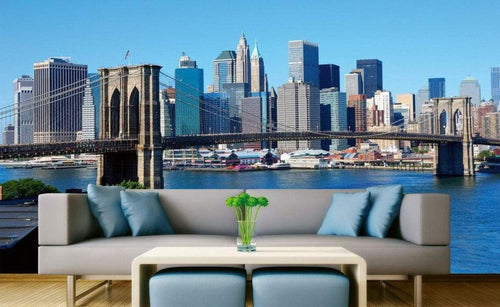 Dimex Brooklyn Bridge 1 Carta Da Parati In Tessuto Non Tessuto 375X250cm 5 Strisce Ambiente_Feb49798 3926 4176 9C2E D43C7257C0Dd | Yourdecoration.it