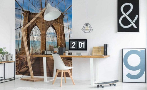 Dimex Brooklyn Bridge Carta Da Parati In Tessuto Non Tessuto 150X250cm 2 Strisce Ambiente_2Fe0A834 6686 4428 Bc4F 91Edacffa3Db | Yourdecoration.it