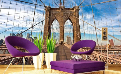 Dimex Brooklyn Bridge Carta Da Parati In Tessuto Non Tessuto 375X250cm 5 Strisce Ambiente_01Fd4C3B 5C83 47Fc B7Be 90Fded2Fd062 | Yourdecoration.it