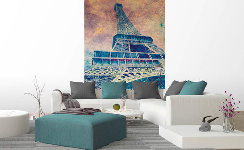 Dimex Eiffel Tower Abstract I Carta Da Parati In Tessuto Non Tessuto 150X250cm 2 Strisce Ambiente | Yourdecoration.it