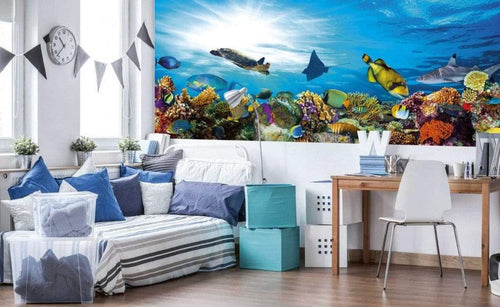 Dimex Fish Carta Da Parati In Tessuto Non Tessuto 375X150cm 5 Strisce Ambiente_B198E6Ce 8F90 4885 9B70 Ec4390583Ca3 | Yourdecoration.it