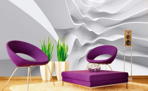 Dimex Futuristic Wave Carta Da Parati In Tessuto Non Tessuto 375X250cm 5 Strisce Ambiente_B631233E Db10 4700 Ab31 27E3F1E12Ffd | Yourdecoration.it