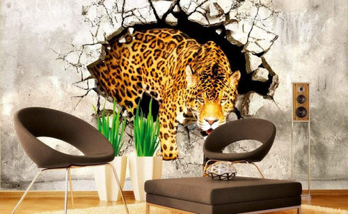 Dimex Hunting Panther Carta Da Parati In Tessuto Non Tessuto 375X250cm 5 Strisce Ambiente_De0A2B89 3C71 4683 B49C B49139D172Ec | Yourdecoration.it