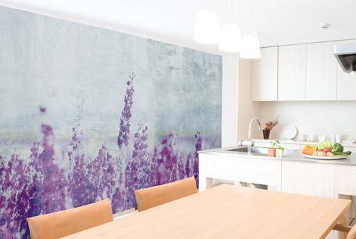 Dimex Lavender Abstract Carta Da Parati In Tessuto Non Tessuto 375X250cm 5 Strisce Ambiente | Yourdecoration.it