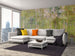 Dimex Leaves Abstract Carta Da Parati In Tessuto Non Tessuto 375X250cm 5 Strisce Ambiente | Yourdecoration.it