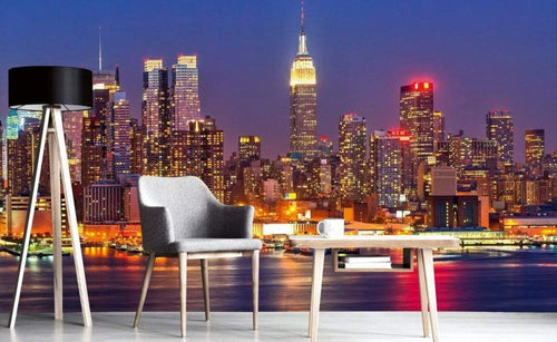 Dimex Manhattan At Night Carta Da Parati In Tessuto Non Tessuto 375X250cm 5 Strisce Ambiente_8D98A3D2 Ba81 4Ec5 B929 Dee51E7E9812 | Yourdecoration.it