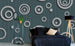 Dimex Metal Circles Carta Da Parati In Tessuto Non Tessuto 375X250cm 5 Strisce Ambiente_F5058916 5894 48D5 8400 D98Adfd94544 | Yourdecoration.it