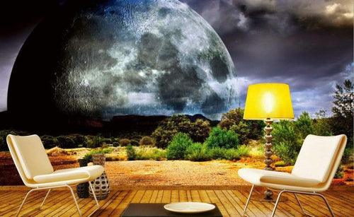 Dimex Moon Carta Da Parati In Tessuto Non Tessuto 375X250cm 5 Strisce Ambiente_8E0B7390 8Ec9 4D34 B6E8 89401680D986 | Yourdecoration.it