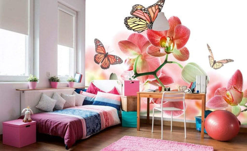 Dimex Orchids And Butterfly Carta Da Parati In Tessuto Non Tessuto 375X250cm 5 Strisce Ambiente_D0Ef2B55 1Cd7 4Bea 85E8 595545C82Bcb | Yourdecoration.it