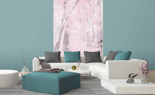 Dimex Pink Forest Abstract Carta Da Parati In Tessuto Non Tessuto 150X250cm 2 Strisce Ambiente | Yourdecoration.it