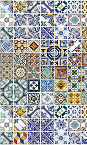 Dimex Portugal Tiles Carta Da Parati In Tessuto Non Tessuto 150X250cm 2 Strisce_0564673E 52B6 4518 9Dd0 801E118D884F | Yourdecoration.it