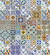 Dimex Portugal Tiles Carta Da Parati In Tessuto Non Tessuto 225X250cm 3 Strisce_Ae3A4A28 F21B 408B 9D05 Afefe7816564 | Yourdecoration.it